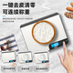 Kubei precision kitchen electronic scale waterproof household small supplementary food special gram scale rechargeable baking tool weighing large size three-use silver 10kg/1g scale surface waterproof