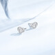 Trendy Acer Platinum PT950 platinum earrings for women, auspicious cloud pattern ear care earrings for girlfriends, price, one pair, about 1.5g