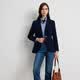Scofield Женский темпераментный костюм на рабочем месте с одной пуговицей, поясная куртка с жесткими подплечниками, осень 2025, новый продукт, темно-синий M 165