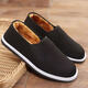 Old Beijing cloth shoes men's winter plus velvet warm cotton shoes online thickened anti-odor anti-slip wear-resistant black cloth shoes online cloth cotton shoes 42 standard size for wide feet and fat feet recommended one size up
