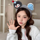 Danqin Cute Cartoon Plush Little Penguin Headband Cute Girly Heart Headband Washing Face, Pressing Hair, Taking Photos, Hairpin Creative Headband Penguin Fish Headband