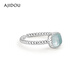 AJIDOU Ajidou ring for women is a 25 silver ring fashion accessory silver + blue 0