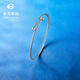 Caibai Jewelry Platinum Bracelet Pt950 Platinum Simple Disco Bead Plain Circle Bracelet Price BJ Platinum Bracelet About 4.84g