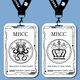 Missing MBCC Director ICON Student Carte Set Carte scolaire Bus Bus Carte de repas Carte de repas Carte d'eau Chaîne Key Chain B15838 Long Lanyard + Campus Carte Cluster