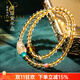 Yogurt Brazilian Natural Citrine Bracelet Blonde Crystal Pixiu Multi-circle Bracelet Yellow Crystal Bracelet Bead Diameter 8mm