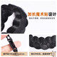 Sha Yanqian's white-hair-covering headband, wig for women, new wide-brimmed Velcro embellished with broken hair, fluffy high-top braid, fluffy flowered headband - brown and black 1 piece