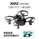 Mini drone, quadricoptère 2,4 G résistant aux chutes et anti-collision, jouet pour enfants télécommandé à rotation et culbutage à 360 ° XD2mini drone - vert, boîte de couleur exquise + sac d'accessoires + instructions 1 batterie 1