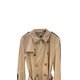 BURBERRY New Year's gift Burberry FW23 solid color double-breasted lapel mid-length long-sleeved windbreaker men's beige beige one size 44
