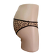Leopard print men's underwear low-waisted hollow breathable sexy men's thong free pants one size one size