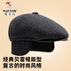 Woodpecker (TUCANO) middle-aged and elderly hat men's winter warm and cold-proof ear protection woolen fabric thickened duck cap winter forward hat