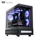 Thermaltake（Tt）钢影透S-M 海景房机箱 电脑主机 黑色（M-ATX主板/支持360水冷/9风扇位）