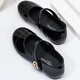 Tong Xiaoxiangfeng Princess Leather Shoes 2025 Spring and Autumn New French Soft Sole Black Mary Jane Children's Pumps Black Size 36 Shoes Inner Length 23cm