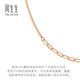 Chow Sang Sang 18K gold side cross chain cable necklace plain chain 94223N price 47 cm