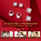 Old Fengxiang Weekly Earring Stud Women Silver Needle High-end Earring Gift Box Set Birthday Chinese Valentine's Day Gift to Girlfriend and Wife French Rose Gift Box * Local Warehouse Delivery nearby