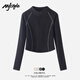 MJ STYLE thin velvet half turtleneck long-sleeved bottoming shirt for women 2026 winter new 7A antibacterial slim slim comfortable warm top