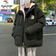 Woodpecker (TUCANO) lamb velvet autumn and winter men's cotton coat plus velvet thickened warm coat cotton coat trendy hooded down cotton jacket 5305 black L recommended 125-140 Jin Jin equals 0.5 kg can be worn
