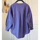 Sibaishe Commuting Shirt 2025 Autumn New Women's Fashion Mid-Length Loose Shoulder Long Sleeve Temperament Shirt Grape Purple S