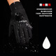 LIANMAN fishing gloves autumn and winter upgraded two-finger gloves, breathable, quick-drying, warm, sun-proof, non-slip and wear-resistant cycling gloves, black, one size fits all