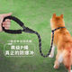 Dog leash, dog explosion-proof dog leash, dog leash, anti-breakaway P chain, large, medium and small dog leash, P rope supplies, anti-stranglehold, black 2.0 meters long, large size 1.2cm, recommended 35-70 Jin Jin equals 0.5 kg