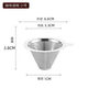 Chunian 304 stainless steel coffee filter 1200 mesh hand-brewed coffee filter funnel double layer filter-free tea filter without base 304 stainless steel 1200 mesh extra large 1-6 cups 1200 mesh double layer filter