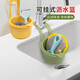 Zhizhou Hangable Sink Drain Basket Drain Basket Household Kitchen Sink Separates Food Residues, Filters Garbage Drainage, Upgraded Large Sink Hanging - Green 2 Separate Filters/Easily Removable and Washable
