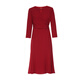 EITIE Elegant Red Water Drop Collar Slim Fit Fishtail Light Dress 2025 Autumn New A-Line Dress C2507854 Pu Fen 66 L (165)