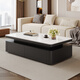 Home coffee table living room home 2025 new high-end size apartment light luxury modern coffee table rectangular slate coffee table table slate snow mountain white coffee table 130*70*45cm