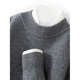 Présintor de cachemire à demi-manche à demi-manche pour le cou à manche pour hommes épaissis pour hommes à manches longues et à manche en liberté de grande taille en tricot et hiver nouveau gris clair L 140-160jin [Jin est égal à 0,5 kg]