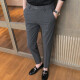 
Ding Gude summer thin trousers for men's business casual professional suit suit pants slim nine-point straight stretch trousers 723 nine-point pants medium gray 32 (2 feet 4) Recommended 129-139Jin [Jin equals 0.5 kg]