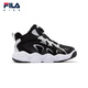 FILA Children's Shoes Children's Cotton Shoes 2025 Winter New Style Knob Velvet Warm Sports Shoes for Boys and Girls Black/Space Silver-BW 37 Inner Length 23.5