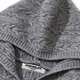 CHOCOOLATE it women's sweater women's giant good-looking gray double zipper knitted cardigan large size women's autumn and winter twist hooded jacket light gray M
