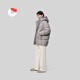 Nanny Goose Down Jacket Women's Mid-Length Thick Warm Casual Versatile Goose Down Jacket Comfortable Hooded Winter NG2791 Shark Gray M /165/88A