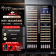 Bacchus wine cabinet with double doors, 150 bottles, thermostatic cabinet, home commercial tea cabinet, frozen beer, champagne, whiskey ice bar, double-door built-in wine storage, large living room, villa, combination cabinet, left full wooden shelf + right hanging cup 416L YC-208 air-cooled compressor four temperature zones