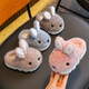 Children's cotton slippers 2024 winter new style girls' cute home non-slip girls' furry slippers for middle and large children autumn and winter upgraded version of environmentally friendly material pink slippers 12 24/25 size (shoe inner length 15CM suitable for feet 14