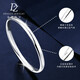 Duozun pt950 genuine platinum bracelet for women platinum smooth plain ring loach back bracelet new Chinese Valentine's Day gift inner diameter 52mm weight 15-16g thick about 5mm