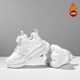 SNOOPY Snoopy children's shoes children's cotton shoes boys and girls winter short velvet warm sports white shoes 3899 white 30
