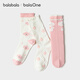 Bala BalaOne Children's Socks Autumn and Winter Girls' Socks Jacquard Medium and Large Children's Wool Three Pairs 208425172001