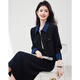 Xinfeiyu stitched contrasting lapel small fragrant style jacket for women 25 autumn and winter fashion professional wear small casual short top