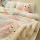 Fantasy cute kt cat milk lamb velvet blanket 2025 new girl's heart sofa blanket thickened warm sheet cover blanket girl's heart KK eye milk velvet + lamb velvet cat-like feel 200x230cm double multi-functional blanket