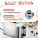 Bread machine breakfast machine Toaster Toaster Toaster Household snack machine Stainless steel body Household small fully automatic wide slot snack machine Double slot bread machine One-click defrosting-8012B
