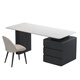 Zuoke Zuojia slate desk light luxury modern simple office desk home computer table and chair combination study large writing desk desk with cabinet 120cm