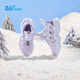 361 Children's cotton shoes 2025 winter wear-resistant anti-slip plus velvet warm button button sports shoes for boys and girls, purple 31