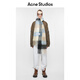 Acne Studios Unisex Plaid Tassel Rainbow Vally Scarf Wool Shawl CA0084 Blue/Beige/Black One Size