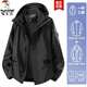 Woodpecker Jacket 3-in-1 Men's and Women's New Jacket Men's Couple's Jacket Autumn and Winter Mountaineering Clothing Ski Clothes Men's Black (3-in-1 Men's and Women's Same Style) XL (Recommended 130-150 Jin Jin equals 0.5 kg)