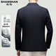 SHANSHAN Shanshan high-end suit men's spring and autumn new style middle-aged business casual men's single-clothes suit jacket, navy blue, upgraded fabric, no ironing, anti-wrinkle, crisp L (175/92A)
