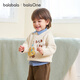 Balabala children's clothing baby sweater children's sweater boys and girls 2025 winter round neck sweater cute 209425103207