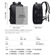Golf (GOLF) Backpack for Men's Travel Backpack Multi-Compartment Wet and Dry Separation Business Travel Backpack 17.3-inch Computer Student School Bag