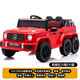 Wanbei children's electric car for boys and girls six-wheel imitation Mercedes-Benz Big G four-wheel car can sit adults and babies six-wheel drive stroller selected red six-wheel drive brand 12V7 Chaowei leather seat gift pack Big Flying Bear parent-child car length 1 meter 25CM remote control self-driving shock absorption