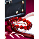Yingshu Wenwan Natural 7A Collection Grade Burmese Water Purified Blood Amber Bracelet Women's Bracelet Men's Jewelry Grade Approximately 8mm