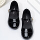 Tong Xiaoxiangfeng Princess Leather Shoes 2025 Spring and Autumn New French Soft Sole Black Mary Jane Children's Pumps Black Size 36 Shoes Inner Length 23cm